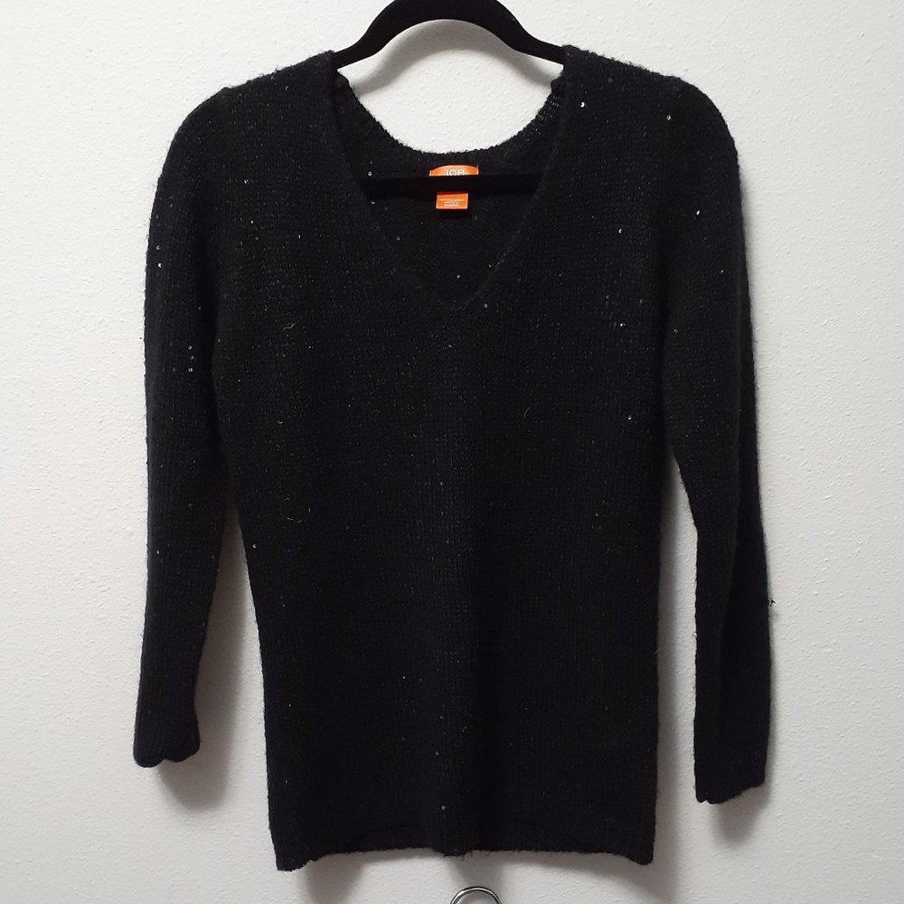 XS Black Sequin Sweater Joe Fresh